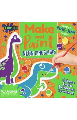 Fun Studio Make and Paint Neon Dinosaurs